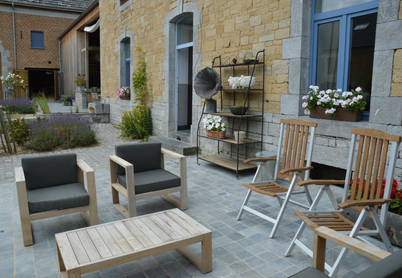 Aux 4 Saules De 4 Wilgen Bed & Breakfast Modave Eksteriør bilde
